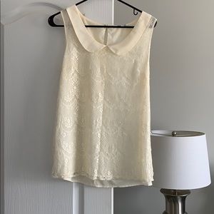 Off White Lacy Top